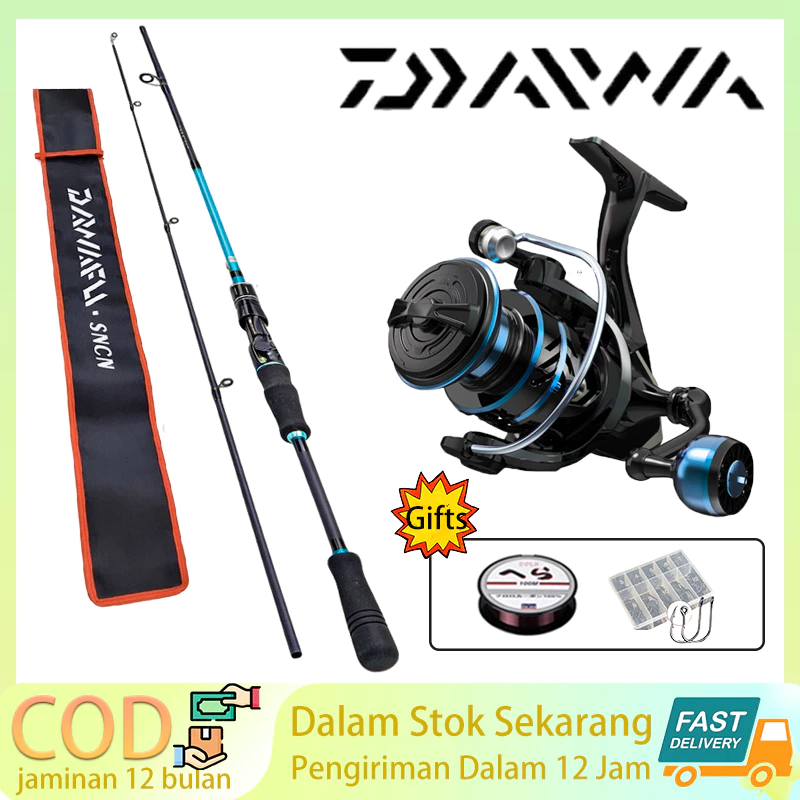 Beli 1 Gratis 4 DAIWA Pancing 1 set Fishing