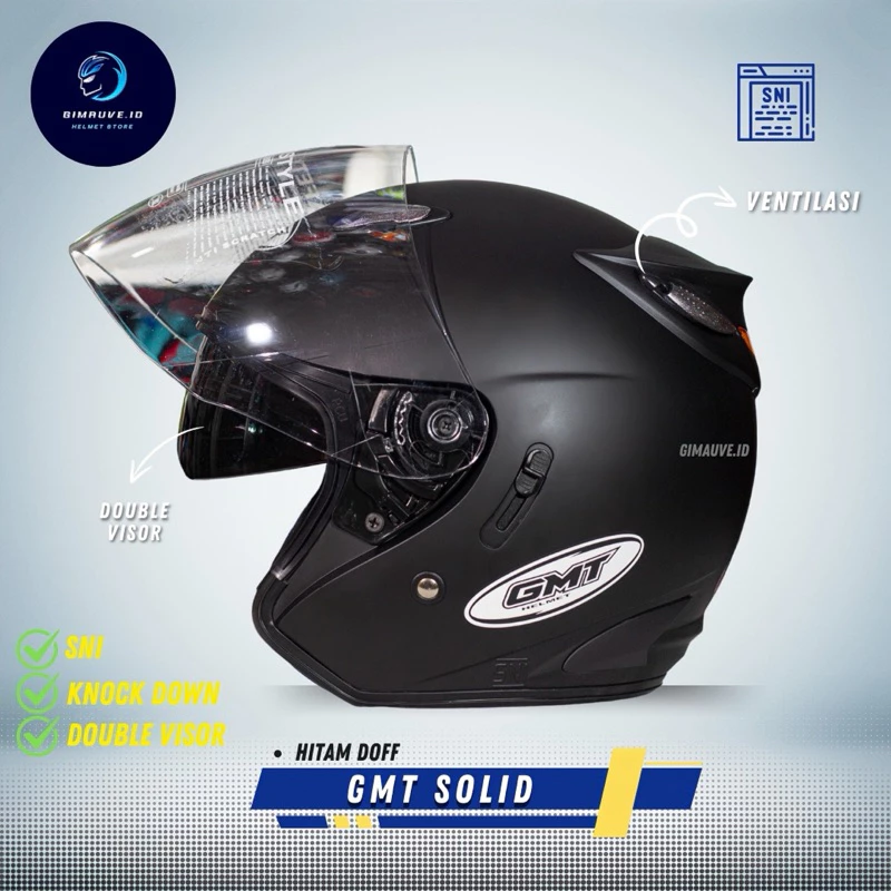 Helm GMT No 1 Helm Half Face Helm GMT No 1 Helm Half Face